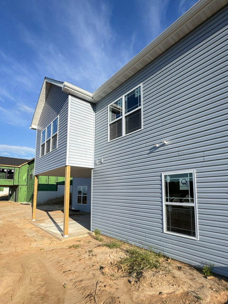 New siding installation on a home in Maryville IL