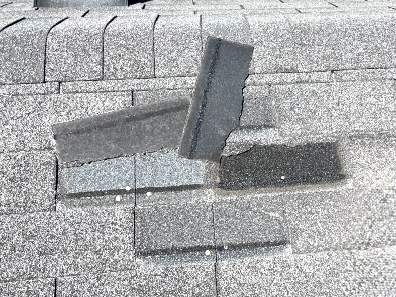 Hail damage roof repair in Godfrey, IL