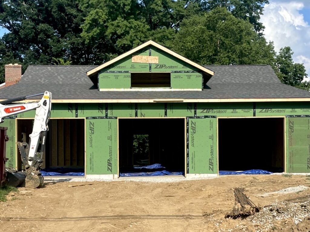 New construction home with complete roofing system installation in Alton IL by Barringer Brothers Roofing